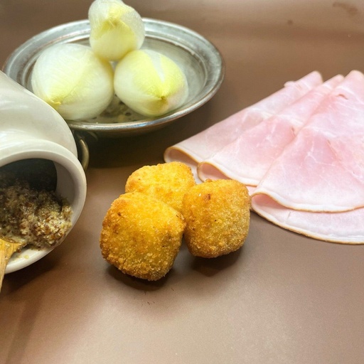 Croc'Ket Endive au jambon, moutarde en grain